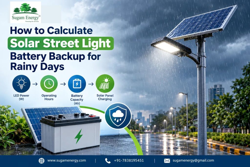 Solar Street Light Battery Backup for Rainy Days